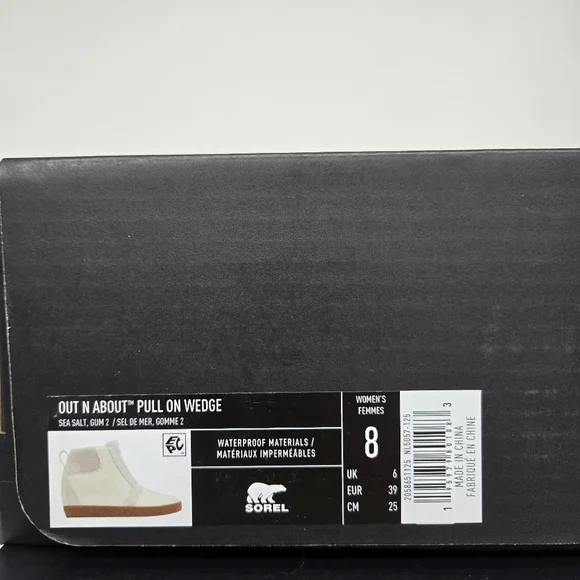 New Sorel Out N About Pull On Wedge Booties Leather Boots Women's Size 8 - Picture 8 of 8